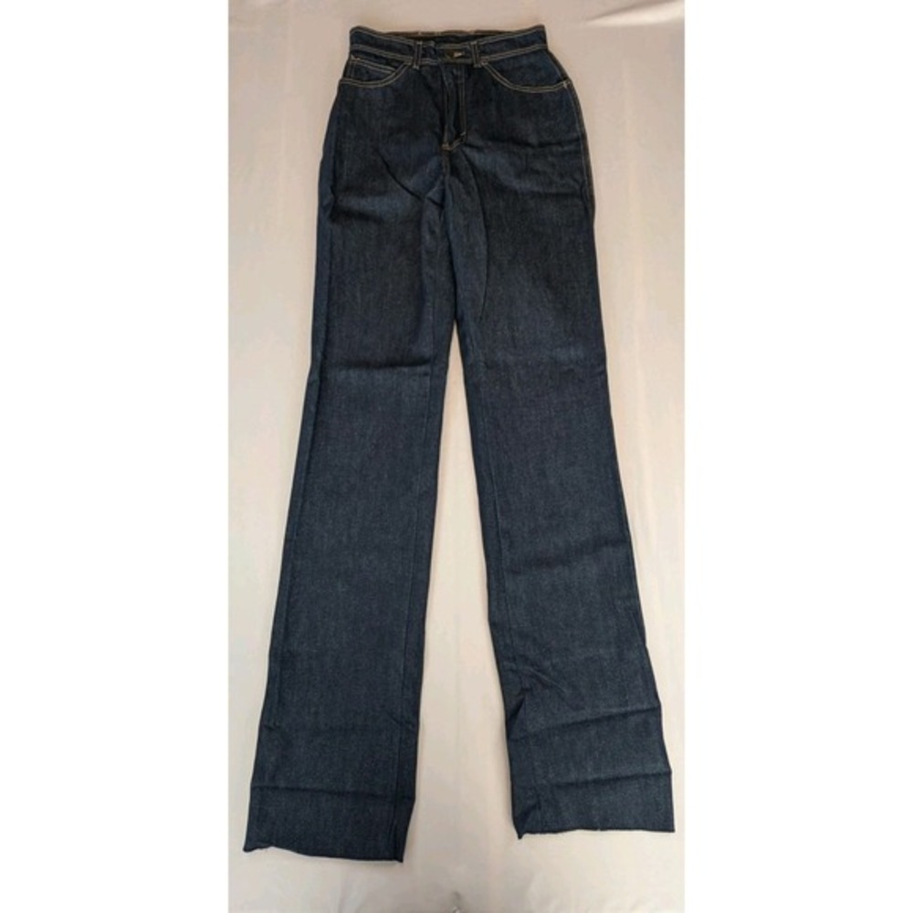 Vintage 1981 Oscar de la Renta High Waisted Straight Leg Jeans Dark Wash Size 8